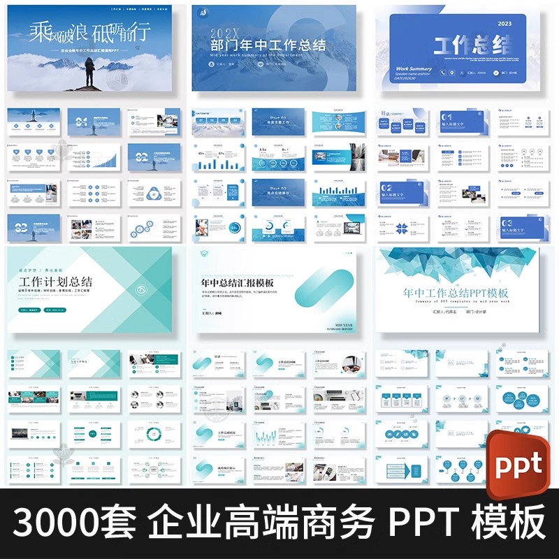 商务ppt模板动态 简约高端大气工作会议年终总结汇报企业创业融资-大怪兽分享