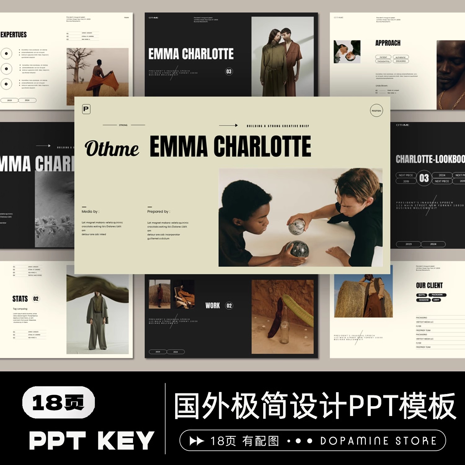 图片[5]-国外极简设计杂志高级感摄影师艺术作品集个人简介PPT模板keynote-大怪兽分享