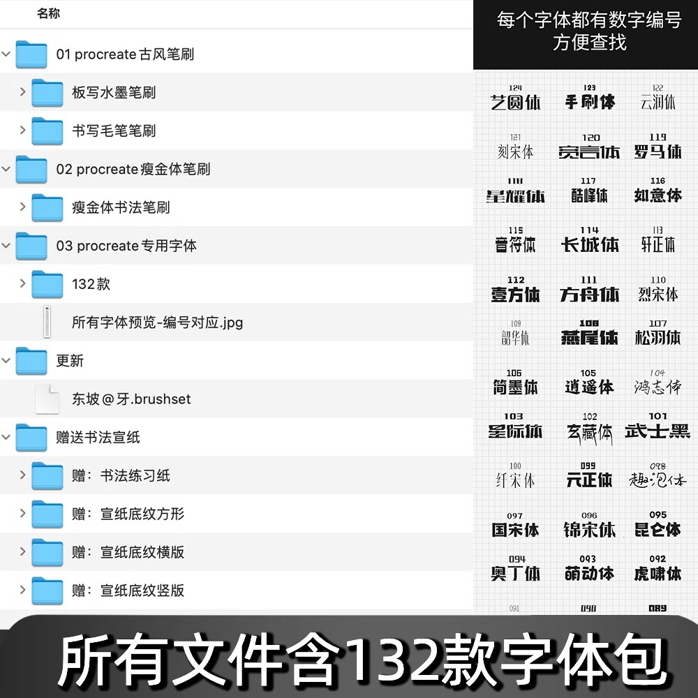 图片[5]-procreate笔刷古风书法水墨写字手写瘦金体中文板写毛笔ipad字体-大怪兽分享