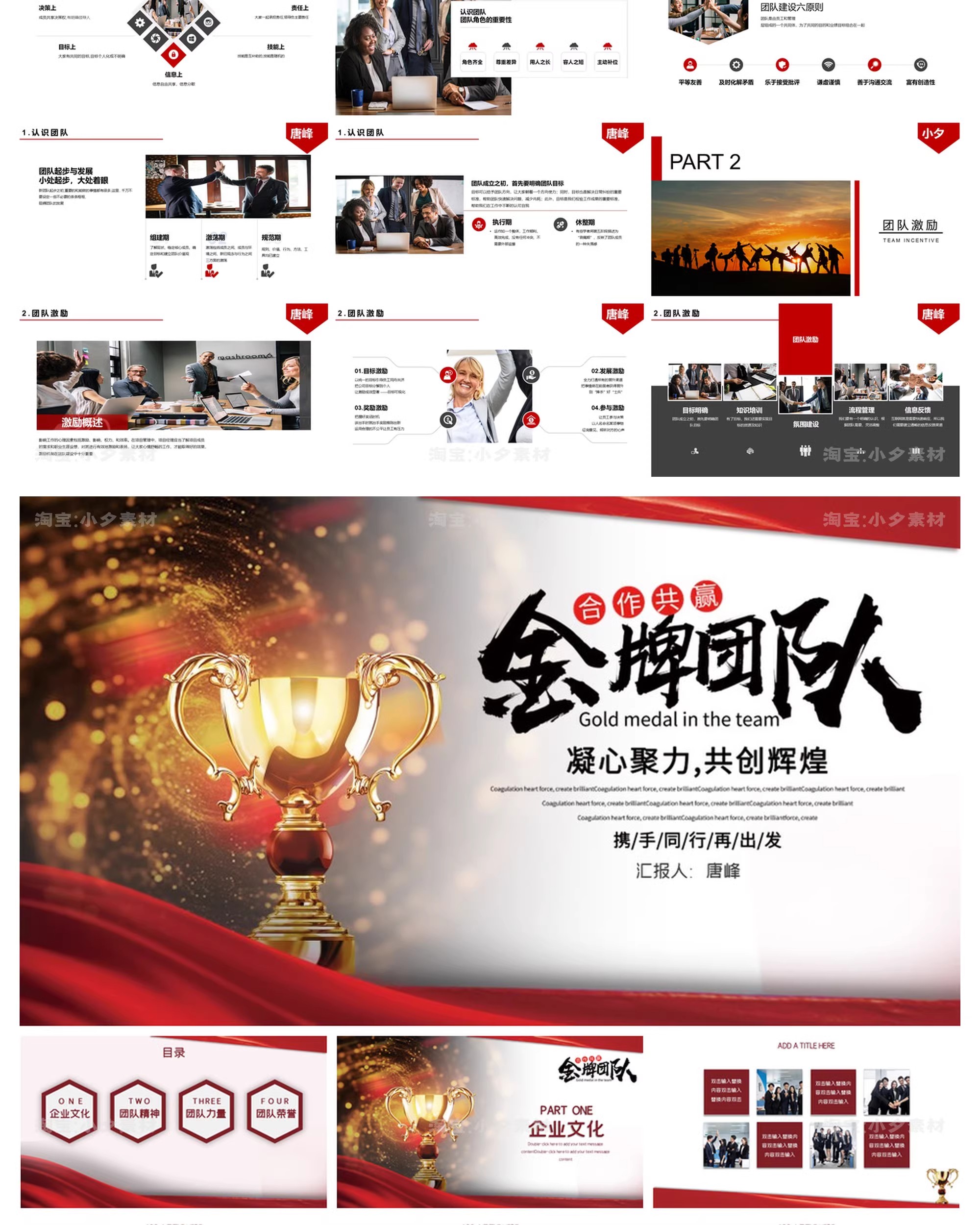 图片[7]-企业公司团队合作团队建设管理工作领导力培训经验分享课PPT模板-大怪兽分享