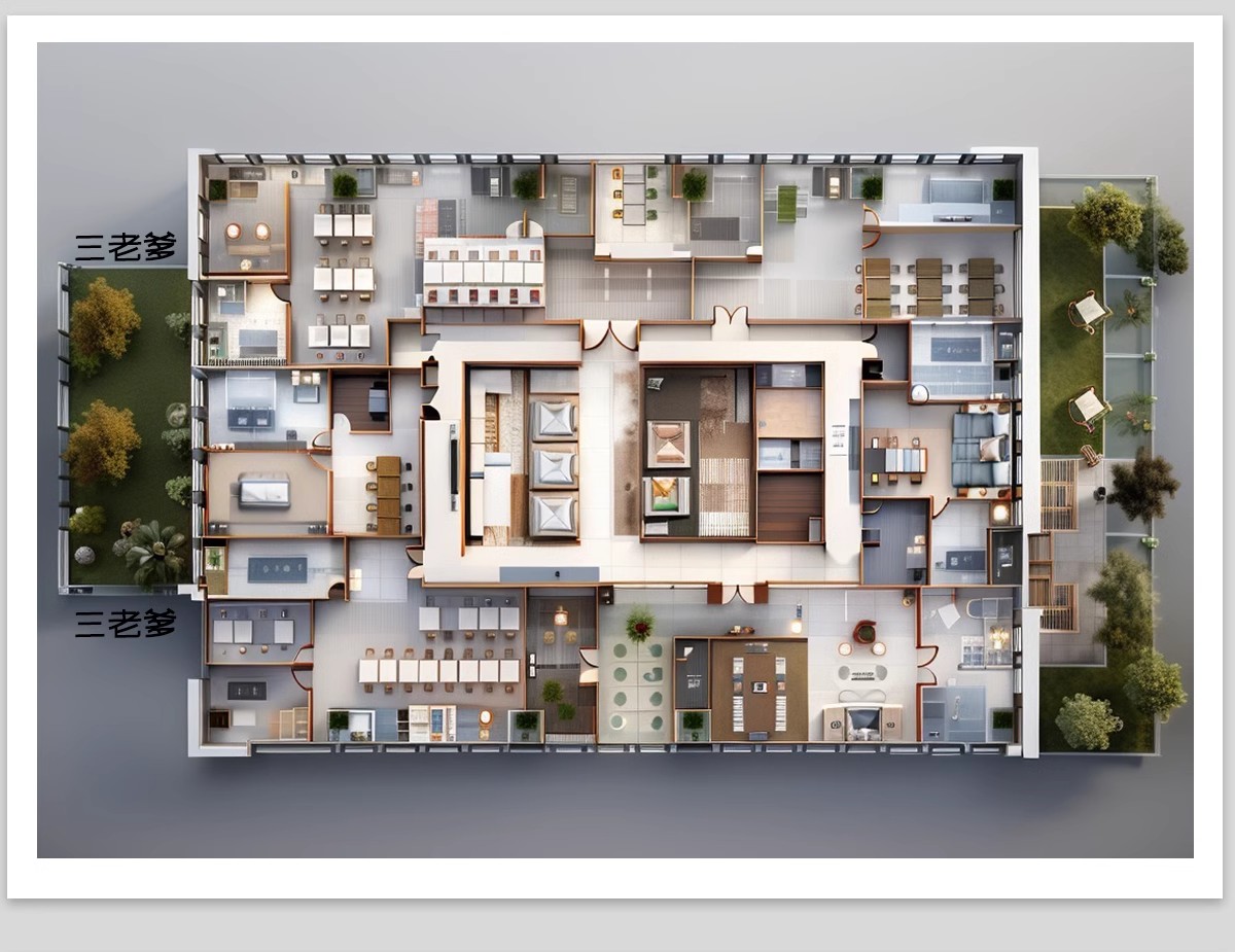 图片[8]-办公室CAD平面布局图工装家具办公空间室内设计方案施工图纸图库-大怪兽分享