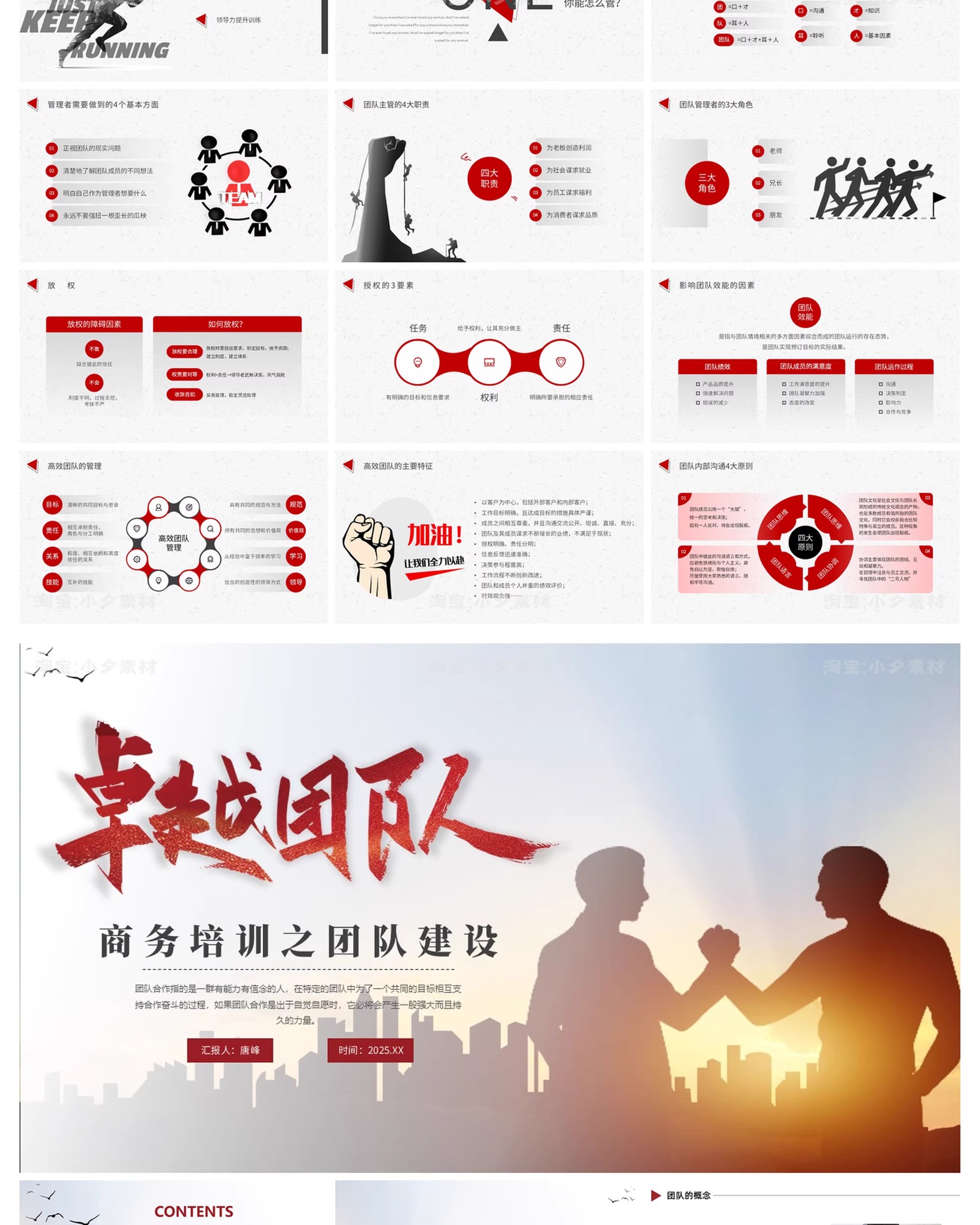 图片[10]-企业公司团队合作团队建设管理工作领导力培训经验分享课PPT模板-大怪兽分享