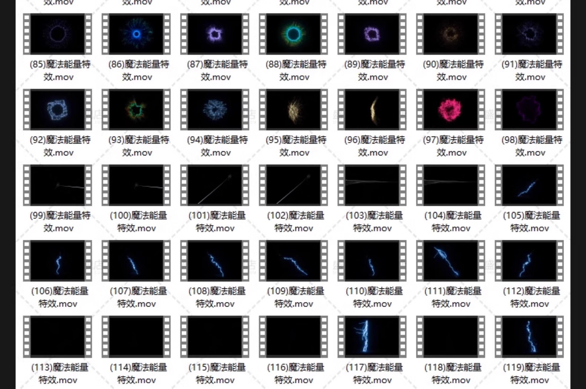 图片[12]-魔法能量电流闪电传送门护盾火焰光圈粒子效果AE合成特效视频素材-大怪兽分享