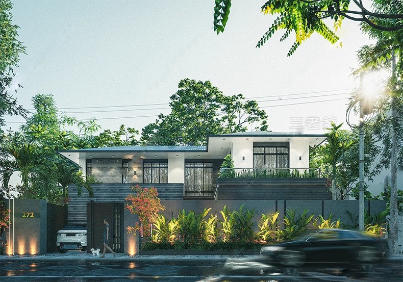 图片[21]-别墅建筑SU模型CAD施工图配套度假村外观民宿独栋自建房草图大师-大怪兽分享