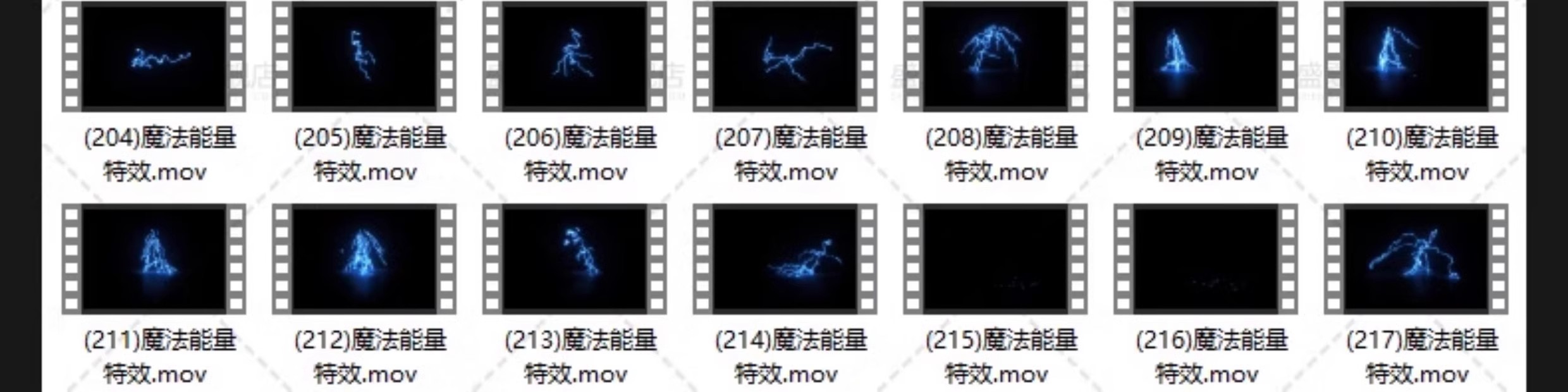 图片[14]-魔法能量电流闪电传送门护盾火焰光圈粒子效果AE合成特效视频素材-大怪兽分享