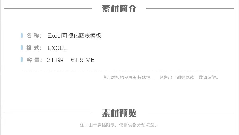 图片[2]-a95可视化图表素材 Excel模板办公表格多彩数据自动生成提高效率-大怪兽分享