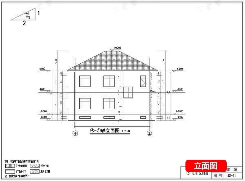 图片[130]-新自建房别墅房屋设计二层三层半小户型效果建筑农村CAD施工图纸-大怪兽分享