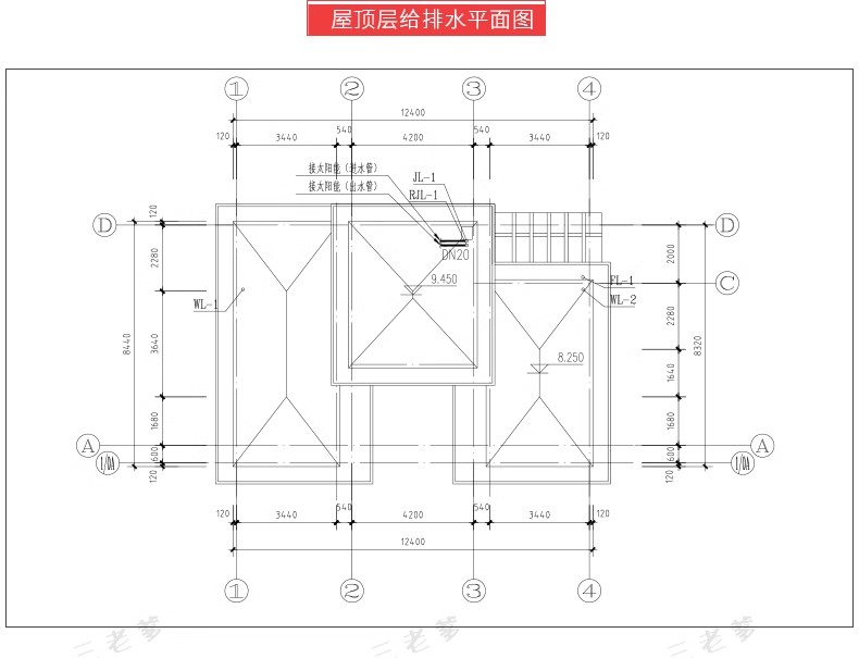 图片[148]-新自建房别墅房屋设计二层三层半小户型效果建筑农村CAD施工图纸-大怪兽分享