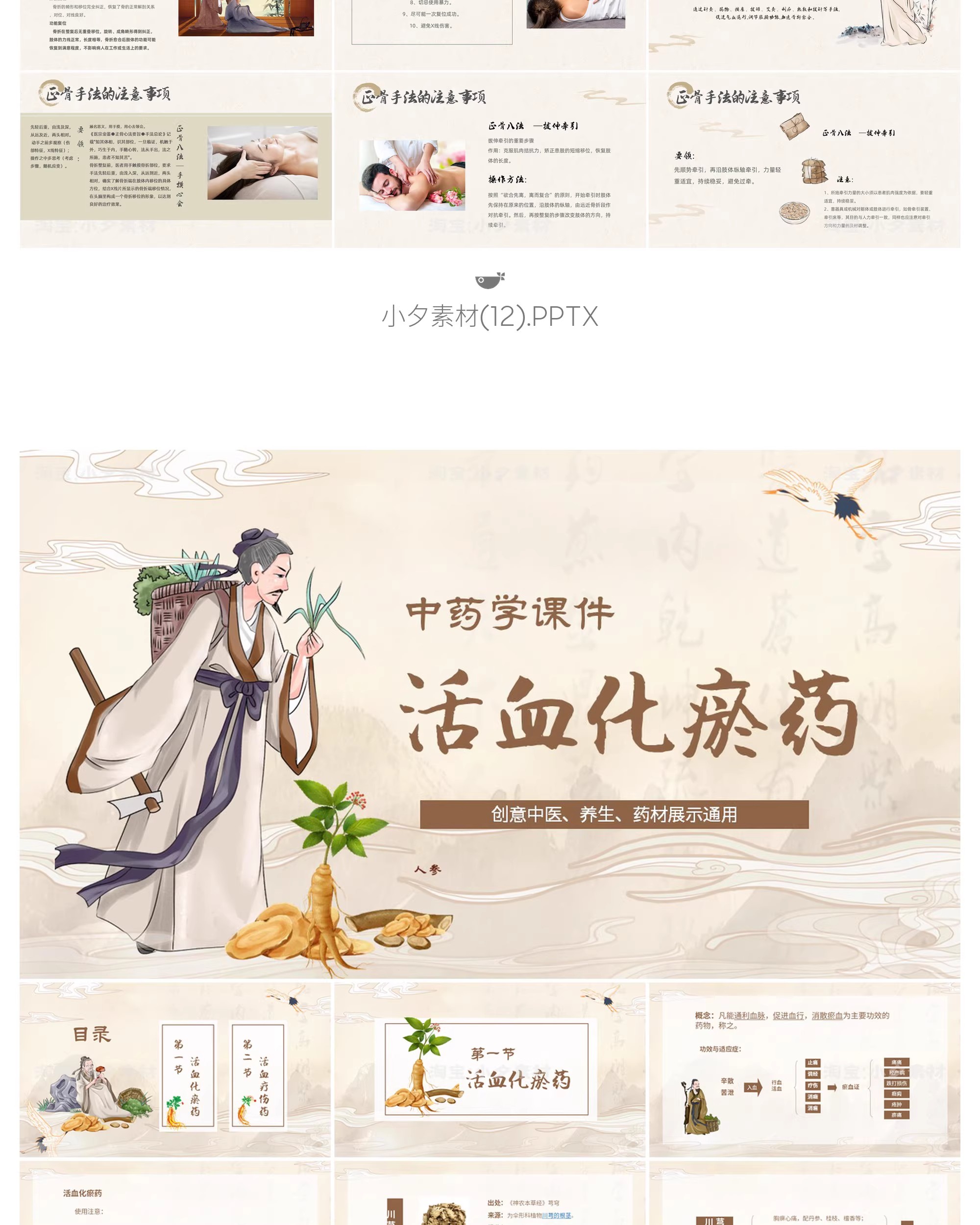 图片[16]-中国传统文化中医药草药养生培训知识文化宣传讲座说课件PPT模板-大怪兽分享