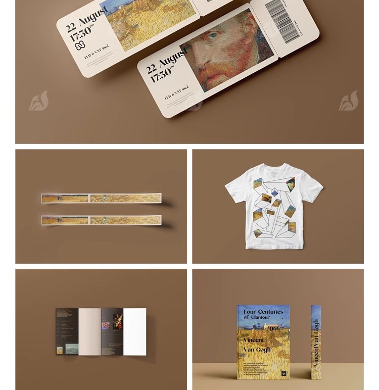 图片[3]-美术馆艺术展览博物馆品牌VI文创样机毕设提案海报PSD设计素材ps-大怪兽分享