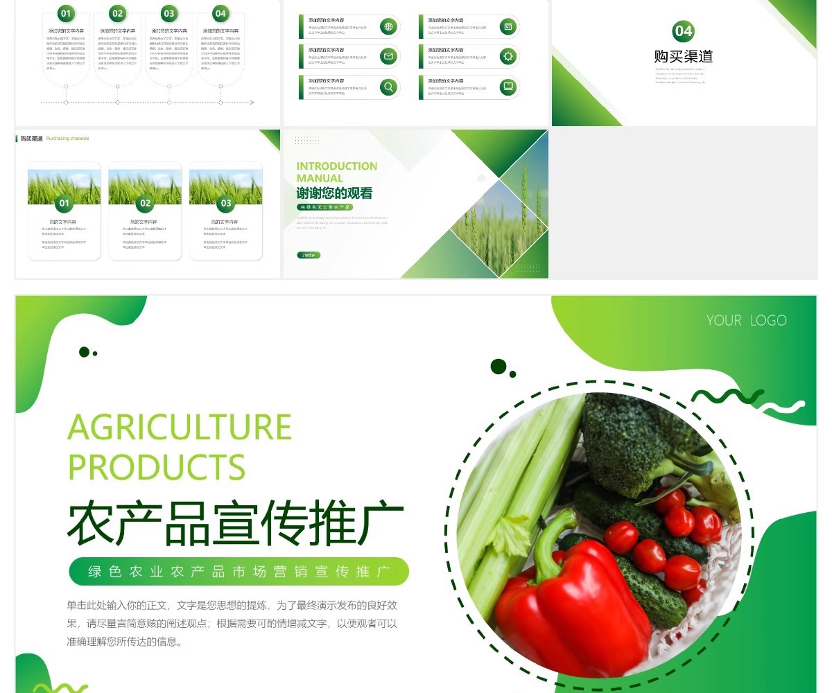 图片[18]-农业ppt模板绿色食品产品推介宣传介绍推广营销策划项目汇报课件-大怪兽分享