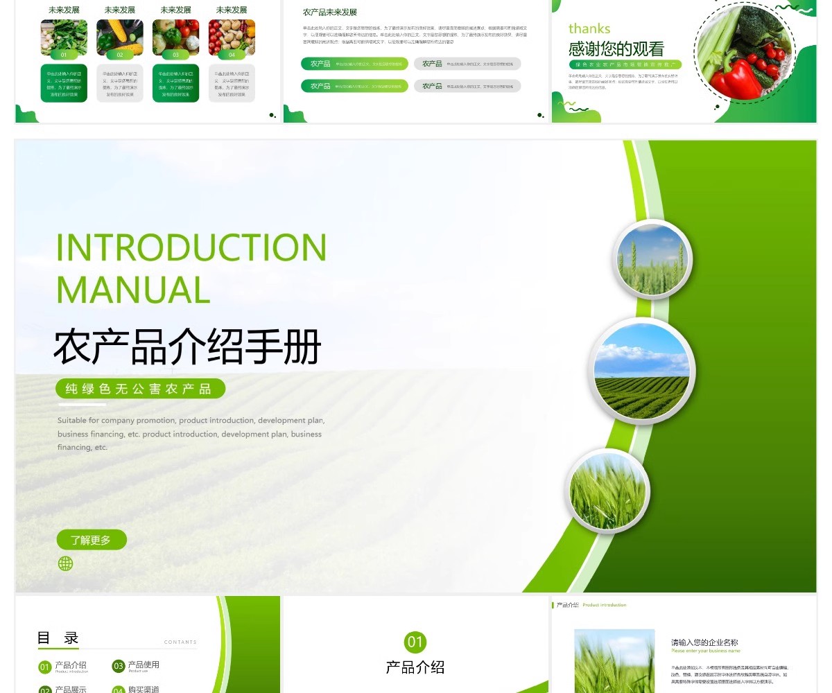 图片[20]-农业ppt模板绿色食品产品推介宣传介绍推广营销策划项目汇报课件-大怪兽分享
