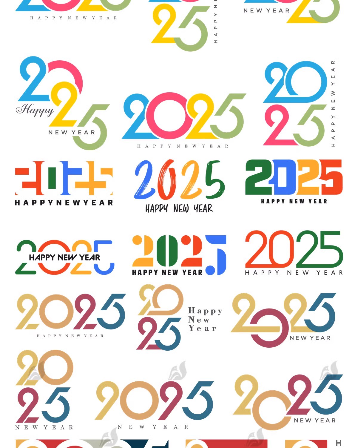 图片[7]-2025艺术字蛇年新年数字设计创意简约字体png免抠图标ai矢量素材-大怪兽分享