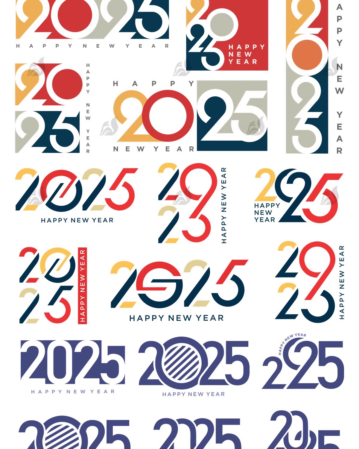 图片[8]-2025艺术字蛇年新年数字设计创意简约字体png免抠图标ai矢量素材-大怪兽分享