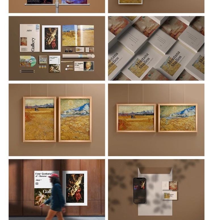 图片[7]-美术馆艺术展览博物馆品牌VI文创样机毕设提案海报PSD设计素材ps-大怪兽分享