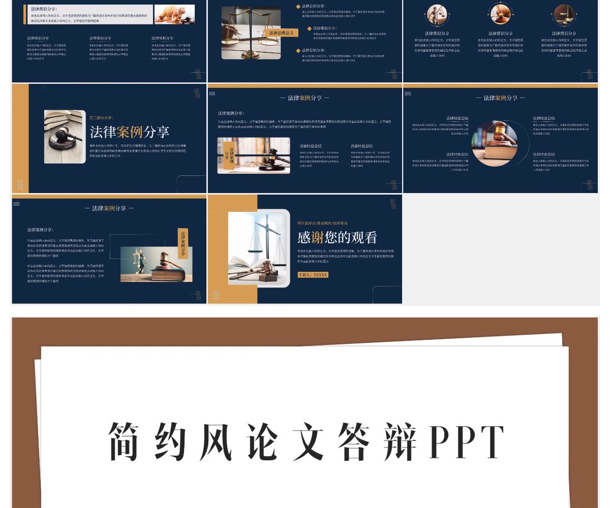 图片[23]-PPT模板 法学专业答辩律师工作汇报法律法规普法宣传讲座通用PPT-大怪兽分享