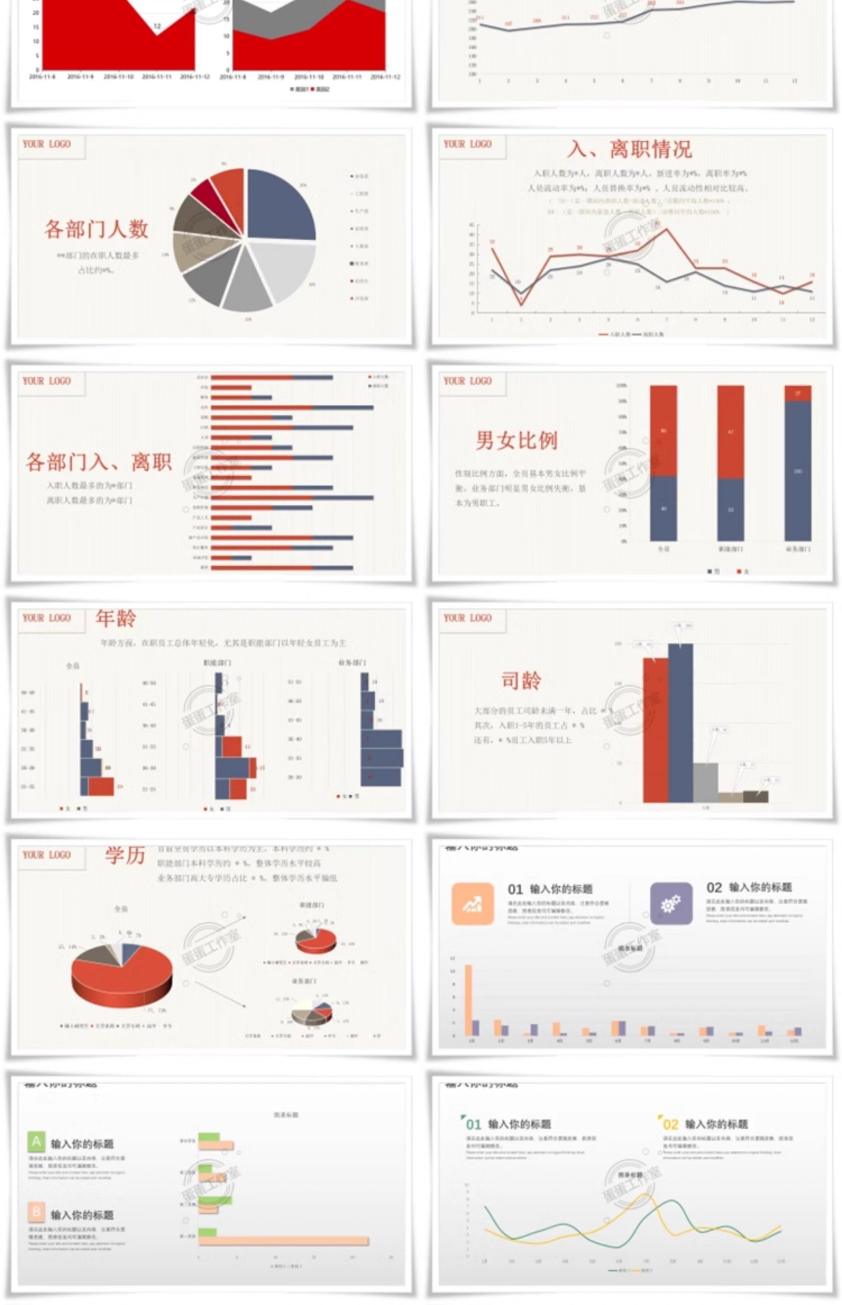 图片[24]-自动生成动态可视化ppt模板数据图表柱形图饼状折线统计分析素材-大怪兽分享