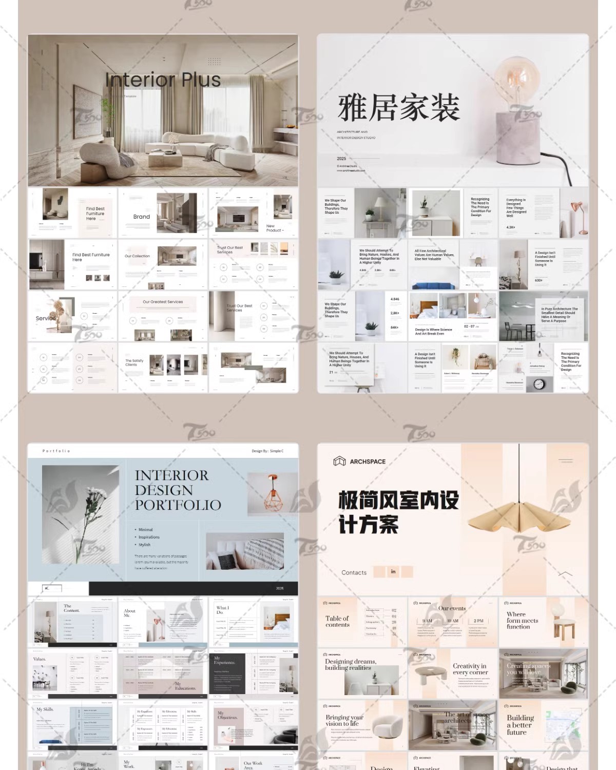 图片[13]-室内设计高级感ppt模板作品集方案汇报新中式答辩ppt模板简约案例-大怪兽分享