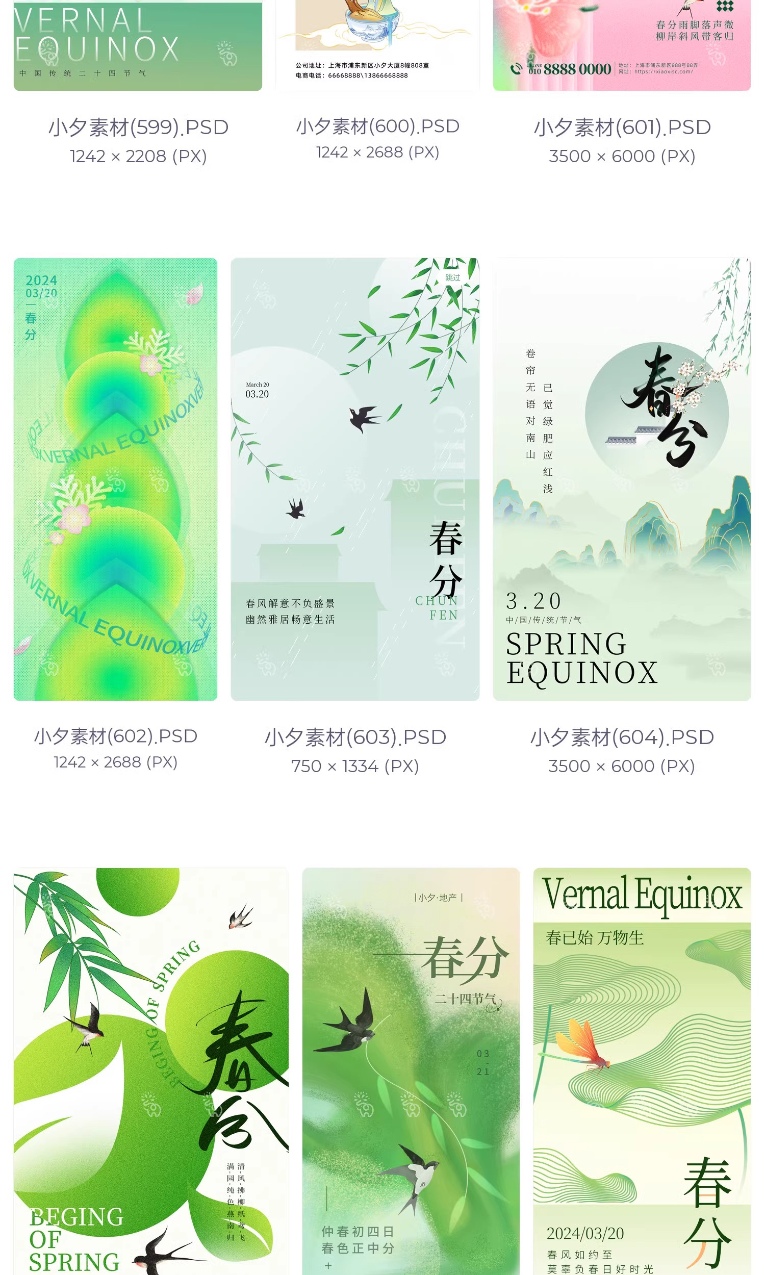 图片[27]-中国风24二十四节气春分传统节日宣传插画海报模板PSD设计素材-大怪兽分享
