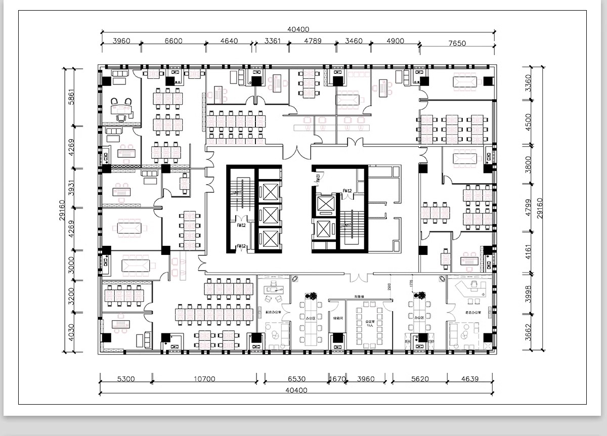图片[26]-办公室CAD平面布局图工装家具办公空间室内设计方案施工图纸图库-大怪兽分享