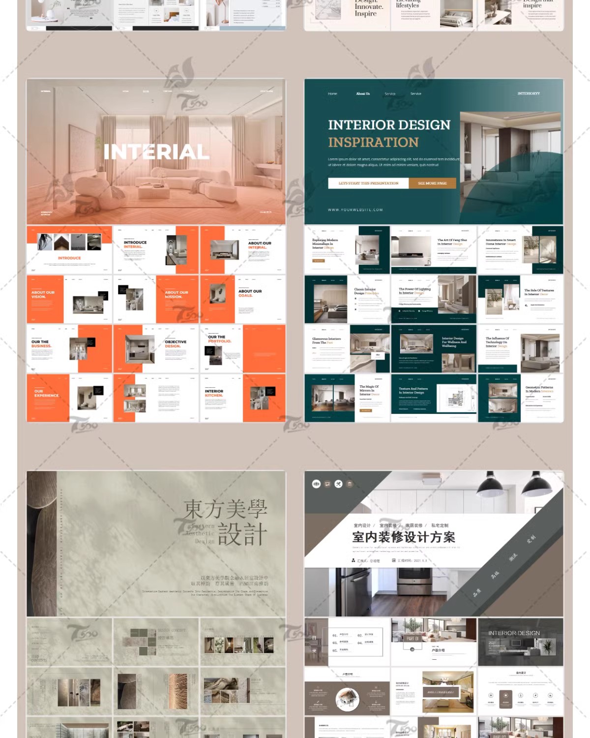 图片[14]-室内设计高级感ppt模板作品集方案汇报新中式答辩ppt模板简约案例-大怪兽分享