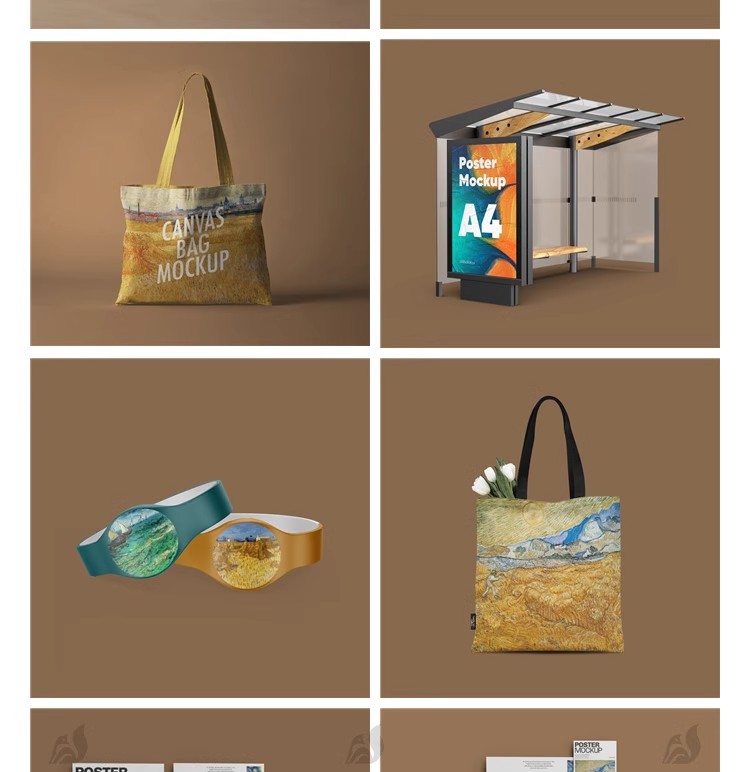 图片[15]-美术馆艺术展览博物馆品牌VI文创样机毕设提案海报PSD设计素材ps-大怪兽分享