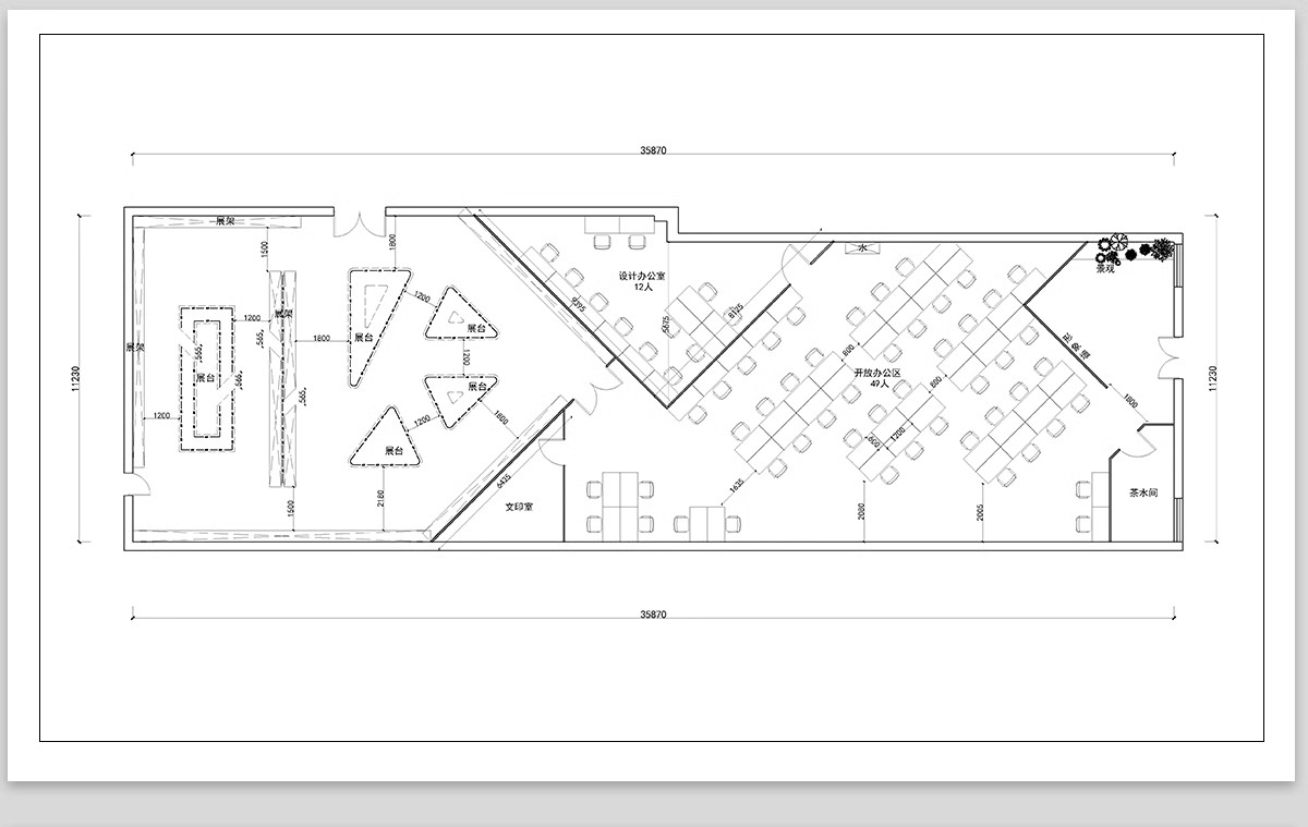 图片[29]-办公室CAD平面布局图工装家具办公空间室内设计方案施工图纸图库-大怪兽分享