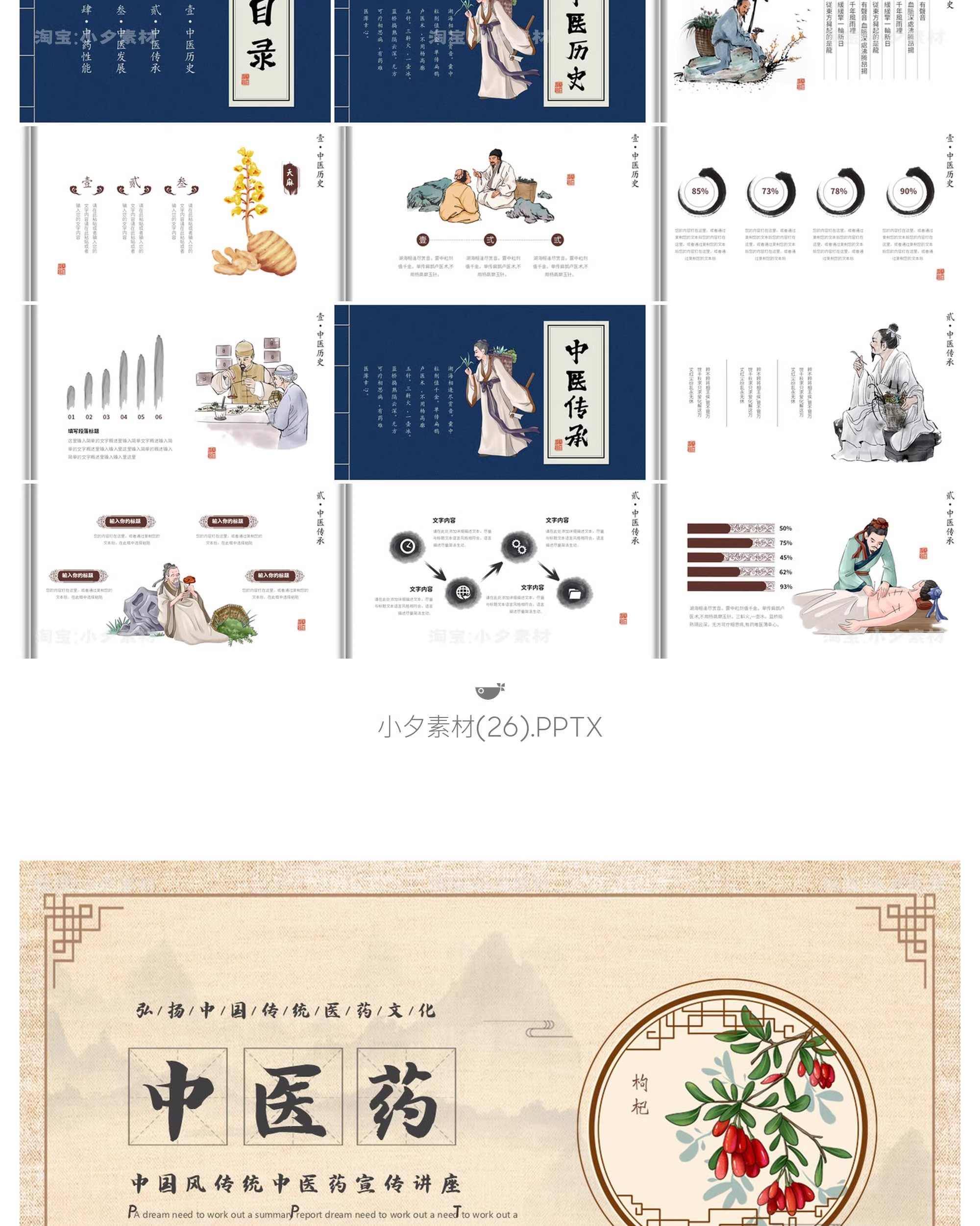 图片[31]-中国传统文化中医药草药养生培训知识文化宣传讲座说课件PPT模板-大怪兽分享