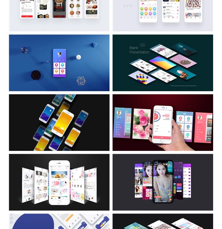 图片[20]-UI界面手机APP互联网作品展板贴图样机面试作品集设计PSD长图素材-大怪兽分享