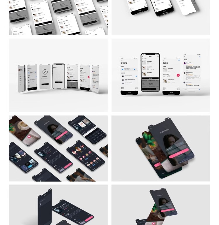 图片[23]-UI界面手机APP互联网作品展板贴图样机面试作品集设计PSD长图素材-大怪兽分享