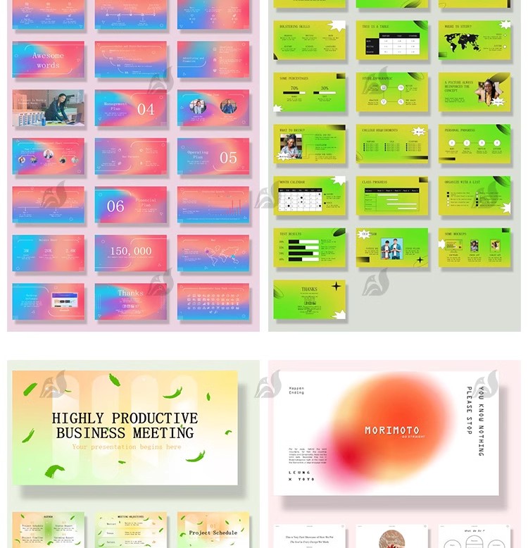 图片[33]-极简创意毕业答辩作品集工作总结汇报活动策划简约PPT模板wps编辑-大怪兽分享