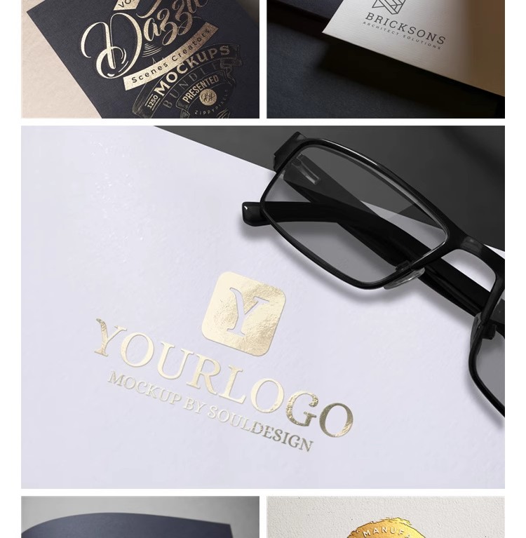 图片[34]-企业LOGO品牌标志效果提案3D立体烫金压痕VI样机PSD贴图设计素材-大怪兽分享