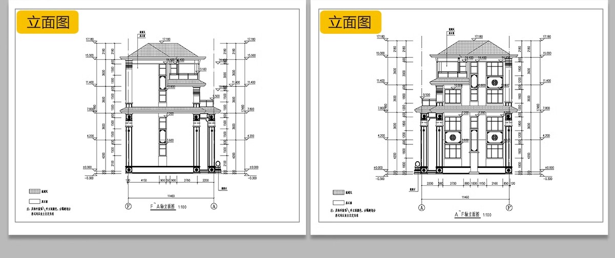 图片[67]-新自建房别墅房屋设计二层三层半小户型效果建筑农村CAD施工图纸-大怪兽分享