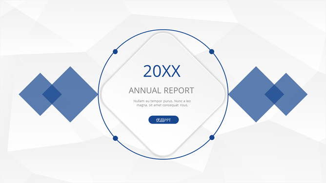 极简多图表多用途PPT模板-大怪兽分享