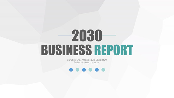 简约商务汇报通用PPT模板-大怪兽分享