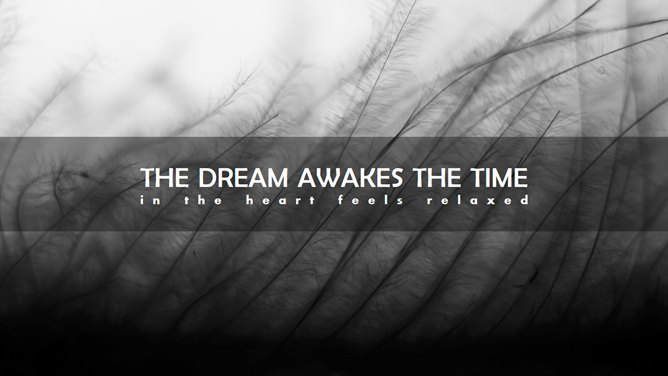 素雅黑灰图文排版PPT模板-大怪兽分享