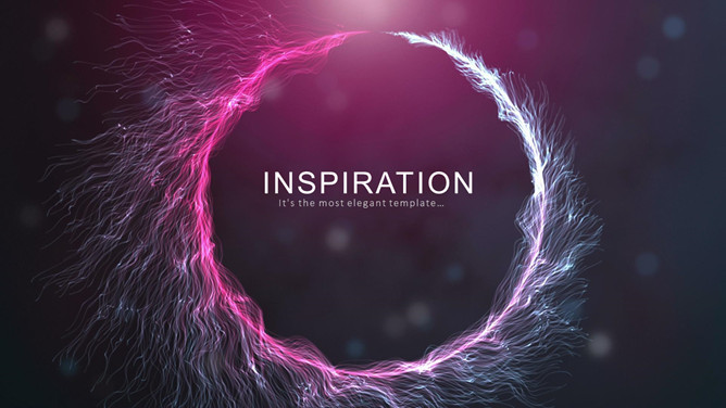 动态炫酷光影效果PPT模板-大怪兽分享