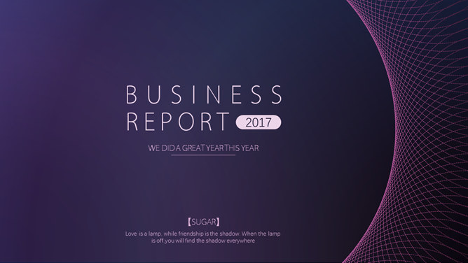 炫酷空间网状科幻科技PPT模板-大怪兽分享