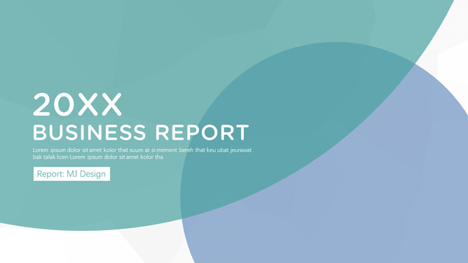 淡雅简约清新通用PPT模板-大怪兽分享