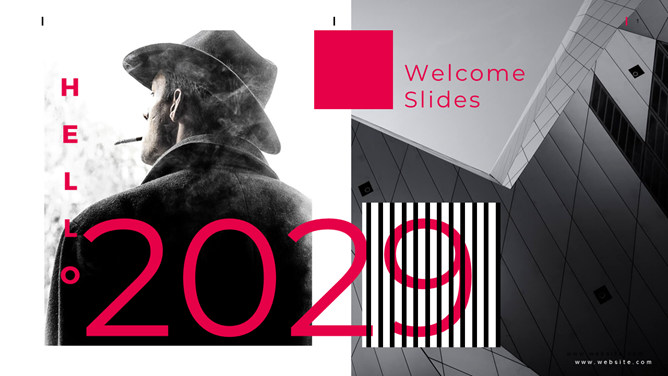 杂志风时尚欧美范PPT模板-大怪兽分享