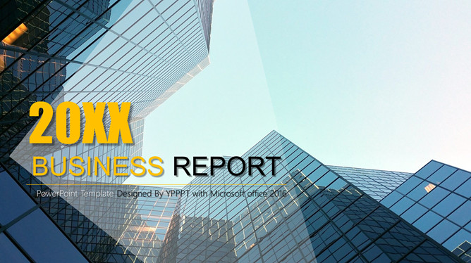 欧美风大气简约商务PPT模板-大怪兽分享