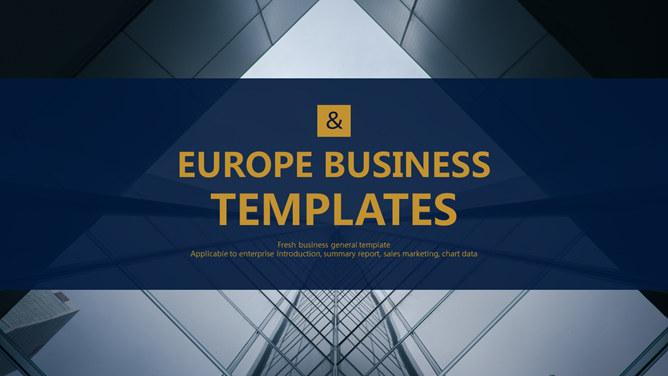 欧美风简约大气商务PPT模板-大怪兽分享
