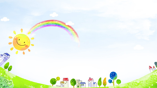 可爱卡通PPT背景图片合集(二)-大怪兽分享