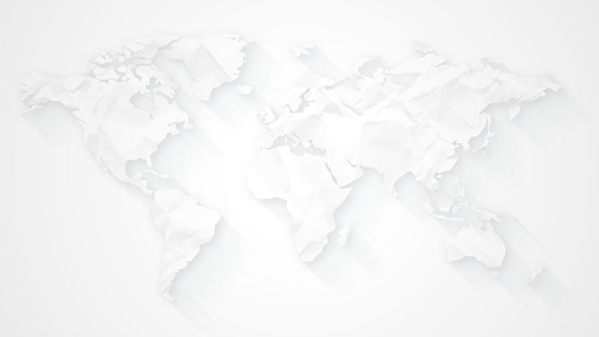 大气灰色世界地图PPT背景图片-大怪兽分享