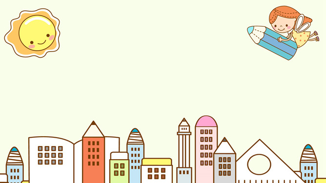 可爱卡通PPT背景图片合集(一)-大怪兽分享