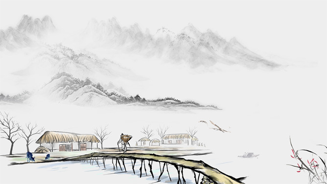 中国风PPT背景图片合集（二）-大怪兽分享