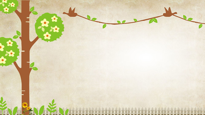 复古质感卡通PPT背景图片-大怪兽分享