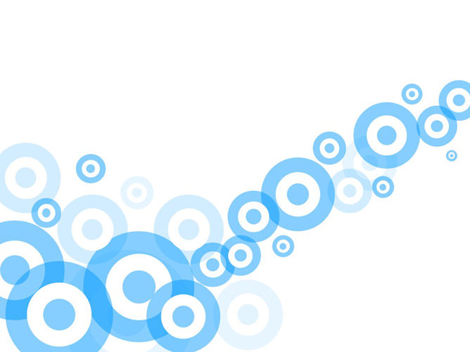 艺术设计蓝色圆圈PPT背景-大怪兽分享