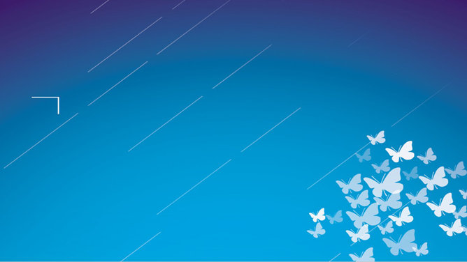 简洁艺术设计蝴蝶PPT背景-大怪兽分享