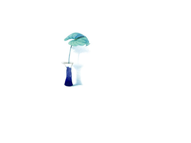 小清新手绘水彩画PPT背景图片-大怪兽分享